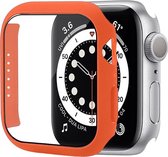 Mobigear Color Hardcase Hoesje voor Apple Watch Series 7 (45mm) - Oranje