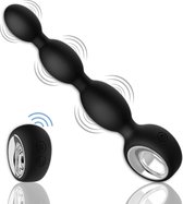 Viberoz® Kinky - Vibrator voor Mannen en Vrouwen – Prostaat Stimulator - G-spot - 12 vibratie standen - Sex toys voor koppels - Anaal Dildo – Buttplug - Met afstandsbediening - Oplaadbaar - Waterdicht - Erotiek - Zwart