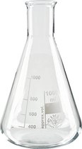 2 x Erlenmeyer 500 ml | Smalle Hals | Hittebestendig | Borosilicaatglas | Labo-kwaliteit | Boro 3.3