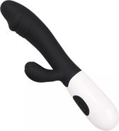 Duo Vibrator - G-Spot Vibrator met Dual Trillingen (Elektrisch) - Waterdichte Siliconen Clitoris Penetratie Dildo - Zwart