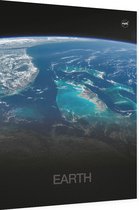 Florida, Bahama's en Cuba vanuit het ISS, NASA Science - Foto op Dibond - 30 x 40 cm