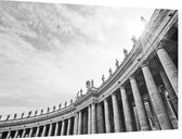 Zuilengalerij van het Sint-Pietersplein in Rome - Foto op Dibond - 60 x 40 cm