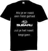 Subaru T-shirt maat XXL