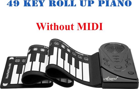 49 toetsen – oprolbare MIDI flexibele elektronische piano – siliconen – draagbaar opvouwbaar – Soft Finger Keyboard Muziekinstrumenten