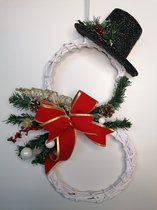 Kerstdecoratie - Handmade - Kerstkrans type nr.8 - 50cm - Donia Star