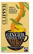 Clipper Thee Ginger Green Tea with a Twist of Matcha & Tumeric 20 stuks