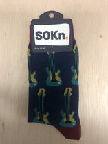 SOKn. trendy sokken GITAAR maat 40-46 (ook leuk om kado te geven !)