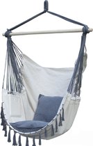 Soul® Hang Stoel – Hangmat – Schommelstoel – Tuin Stoel – Camping Stoel - Grijs