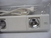 Osram onderbouw halogeen lamp 3x 10 watt, met schakelaar, doorlusbaar.
