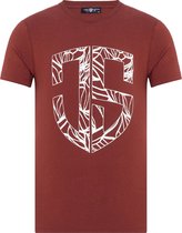 Jimmy Sanders – Walter – T shirt heren – Bordeaux rood – Maat S