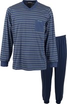 Gentlemen heren pyjama | MAAT 4XL | Streep azul | V-hals