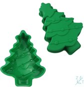 ZijTak - Bakvorm - Kerst - Kerstboom - Christmas - Taart - Cake - Gebak - Silicone - Groen