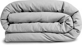 GRAVITY Verzwaringsdeken therapeutische deken voor volwassenen - jongeren - met glaskralen voor betere slaap - Verzwaarde Deken - Grijs - Zomer dekbedovertrek  135x200 8kg