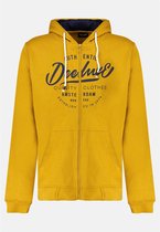 DEELUXE Sweater met rits en logo SCOFIELD Mustard