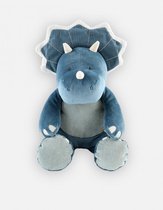 Noukie's - Knuffel -Dino blauw -  Veloudoux - Ops  40cm