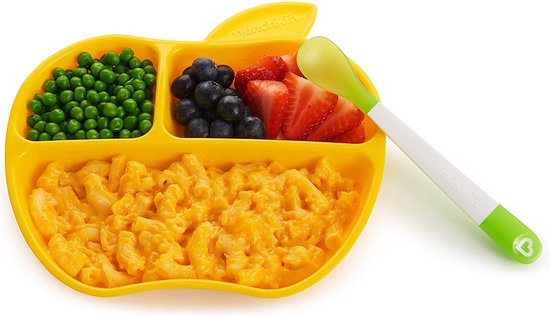 Munchkin Lil' Apple Plates - Kinderbord - Kinderservies - Per 3 Stuks - Vanaf 6 Maanden van Munchkin — afbeelding 3