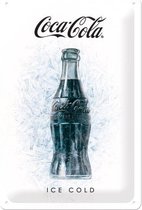 3D metalen wandbord "Coca Cola. Ice Cold" 20x30cm