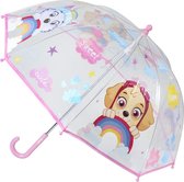 Transparante Paw Patrol Skye paraplu voor meisjes 71 cm - Kinderparaplu