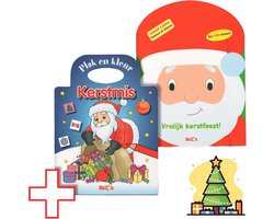 Kerst cadeau - 2 sticker/kleurboeken voor kinderen vanaf 2 jaar