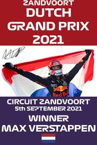 Winnaar Dutch GP 2021 - Max Verstappen - Vintage metalen poster/bordje (20-30 cm)- Formule 1 - F1 - Red Bull Racing - Redbull - Verstappen