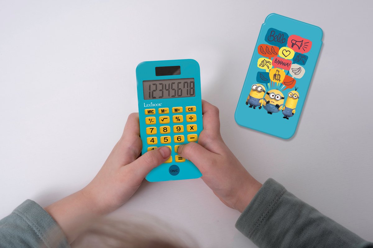 Minions Pocket rekenmachine met beschermhoes