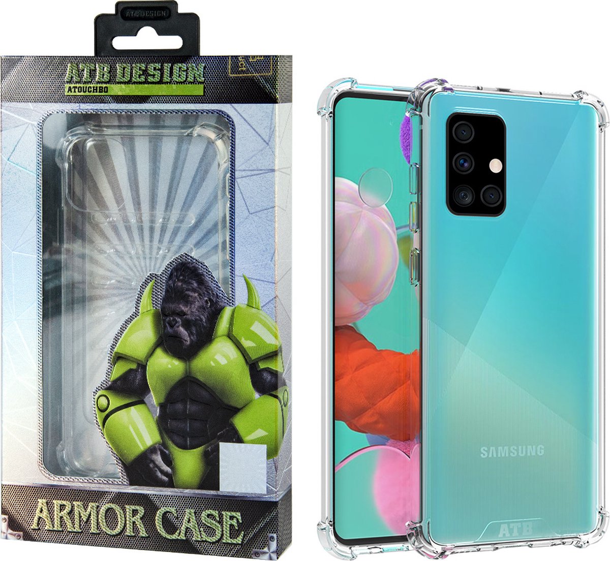 Atouchbo Samsung Galaxy A51 hoesje Transparant - AntiShock