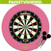 Mission Axis + Rubberen Surround (Roze) + 1 Set Brass Darts