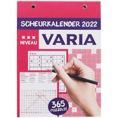 scheurkalender 2022 - varia puzzels - niveau 3  - 365 puzzels voor het hele gezin - 365 dagen kalender - 2022 kalender
