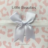 Little Beauties - haarbandje - wit - baby - peuter - babygift - baby accessoires - kraamkado - babyshower - strik - kadotip