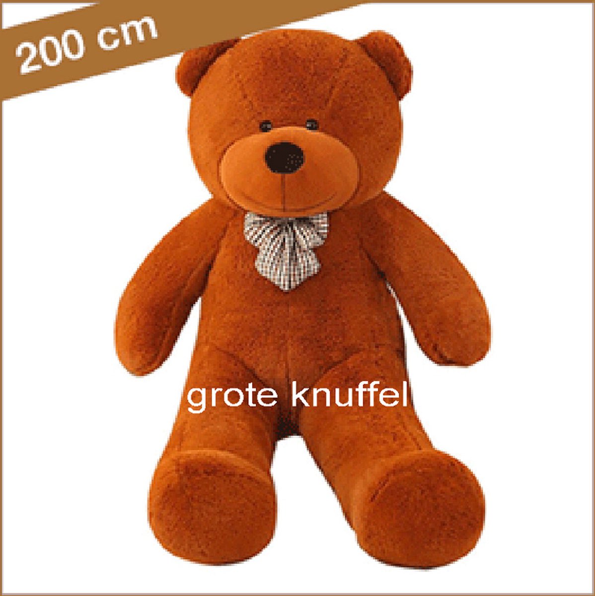 Elasticiteit kortademigheid Psychologisch Grote bruine knuffelbeer van 200 cm XXL Knuffelbeer - Grote Teddybeer - Big Teddy  bear... | bol.com