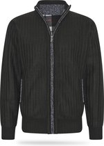 Cappuccino Italia - Heren Sweaters Bounded Jacket Zwart - Zwart - Maat M