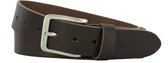Leren Dames/Heren Riem | 4cm breed | Riemmaat: 85cm (totale lengte: 100cm) | 100% echt leer | Kleur: bruin | Nikkelvrije gesp