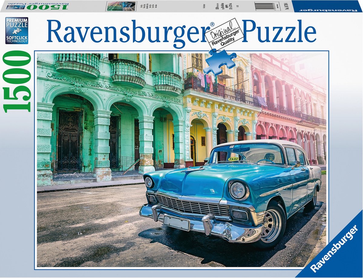 Ravensburger puzzel Cuba Cars - Legpuzzel - 1500 stukjes