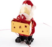Hartensteler - 3D Pop-Up Wenskaart - Santa Clause Pop-Up Card - Kerstkaart