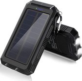 Lucky One - Powerbanks - Zonne-energie - 20000 mAh - Iphone en Samsung - Zaklamp - Powerbank - Powerbank Zonneenergie - USBC/Micro - USB - Waterdicht - Gratis - 3 In 1 Kabel - Solar Powerbank