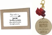 Sleutelhanger liefste meter | rood | hout | allerliefste meter