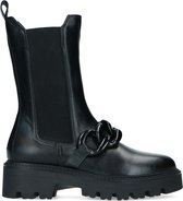 Sacha - Dames - Zwarte chelsea boots met chain - Maat 38