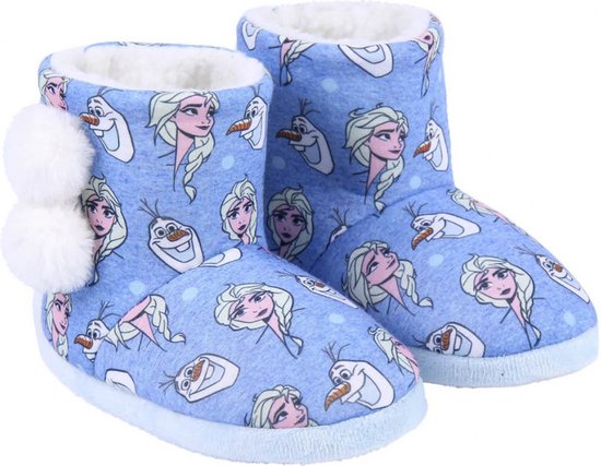 Immoraliteit Schiereiland Leger Frozen Hoge Sloffen - Instap Pantoffels - Blauw/Paars - Maat 32/33 - Elsa &  Olaf | bol.com