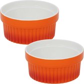 10x bols crème brûlée / bols orange 11 cm en porcelaine - Bols à Tapas