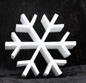 3x Piepschuim ijskristal vormen 40 x 5 cm hobby/knutselmateriaal - DIY - Knutselen - Styropor - Kerstdecoratie schilderen