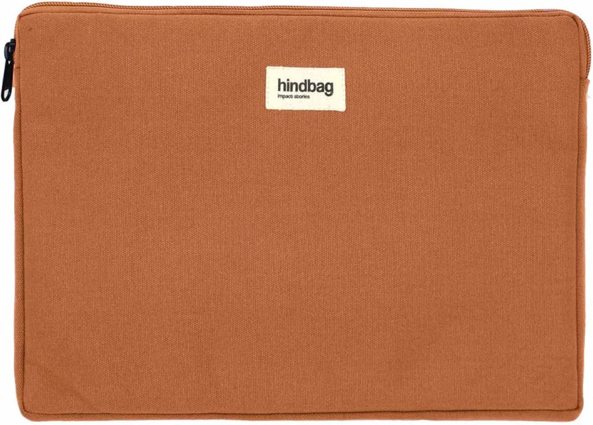Hindbag Ava Sienne - Laptop sleeve - Biologisch katoen - 13 inch - licht bruin