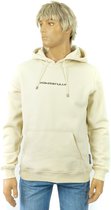 Powerfully Hoodie Geborduurd Desert Sand - Creme - Heren – Maat M