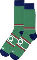dstinctive - kerst sokken met personalisatie / initiaal / letter - Q -  strepen - maat 41-49
