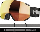 SALOMON Skibril radium photo bk/aw red SkibrilBlack - Maat NS