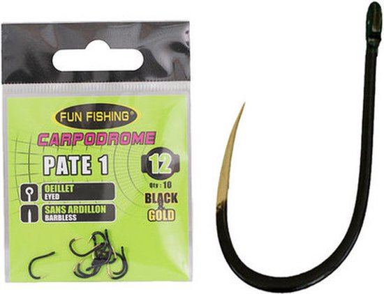 Fun Fishing - Haken Pâte 1 (Black & Gold) - Fun Fishing