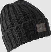 Knitted Hat With Windstopper-Fleece Charcoal