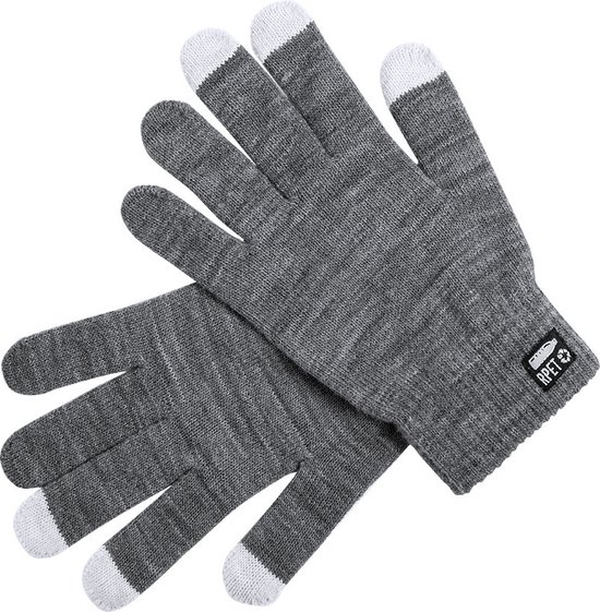 Touchscreen handschoenen - handschoen winter - dames en heren - RPET - duurzaam - grijs