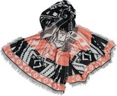 Jessidress® Lange Warme Sjaal Luxe Sjaals Elegante Dames Wintersjaal Omslagdoek 182 x 67 cm - Roze