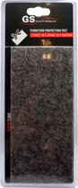 GS meubelvilt 3 stuks 9x20cm - Meubelviltjes - Beschermvilt - Grijs