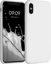 kwmobile telefoonhoesje voor Apple iPhone X - Hoesje voor smartphone - Back cover in wit